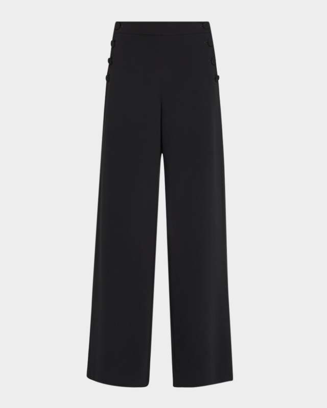 Rina Straight-Leg Sailor Pants